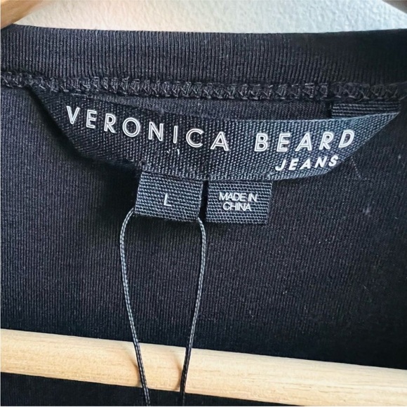 Veronica Beard Black LBD soft stretch modal Brompton Dress Size Large - Picture 4 of 5